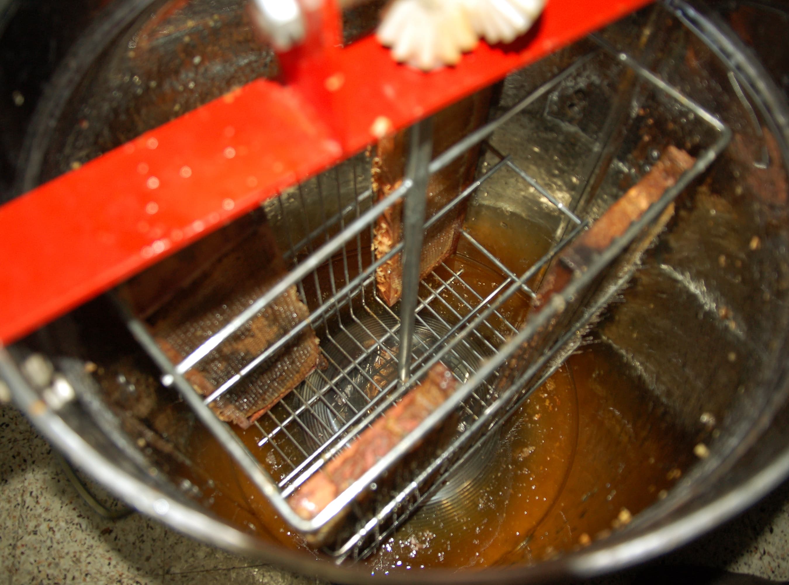 Honey extractor used in beekeeping